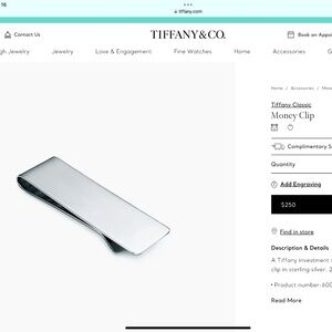 Tiffany Classic Money Clip